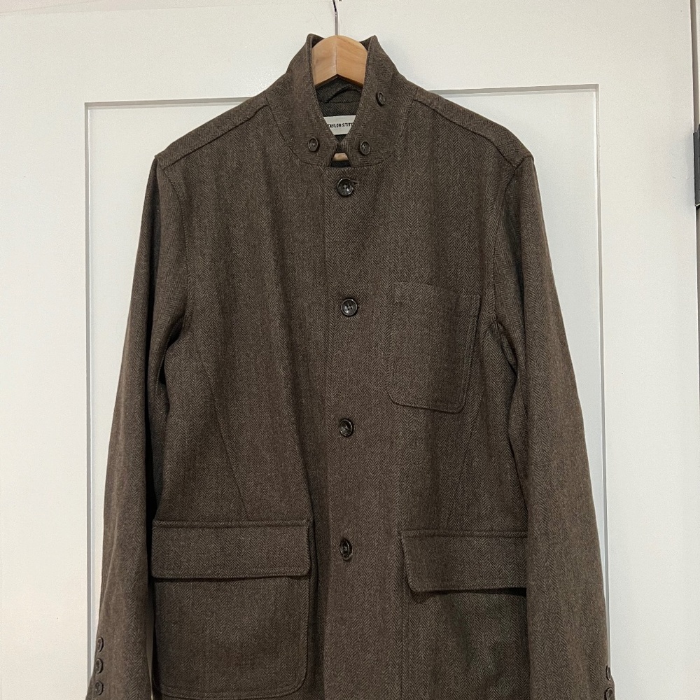 Taylor Stitch "The Gibson" Jacket in Herringbone Wool